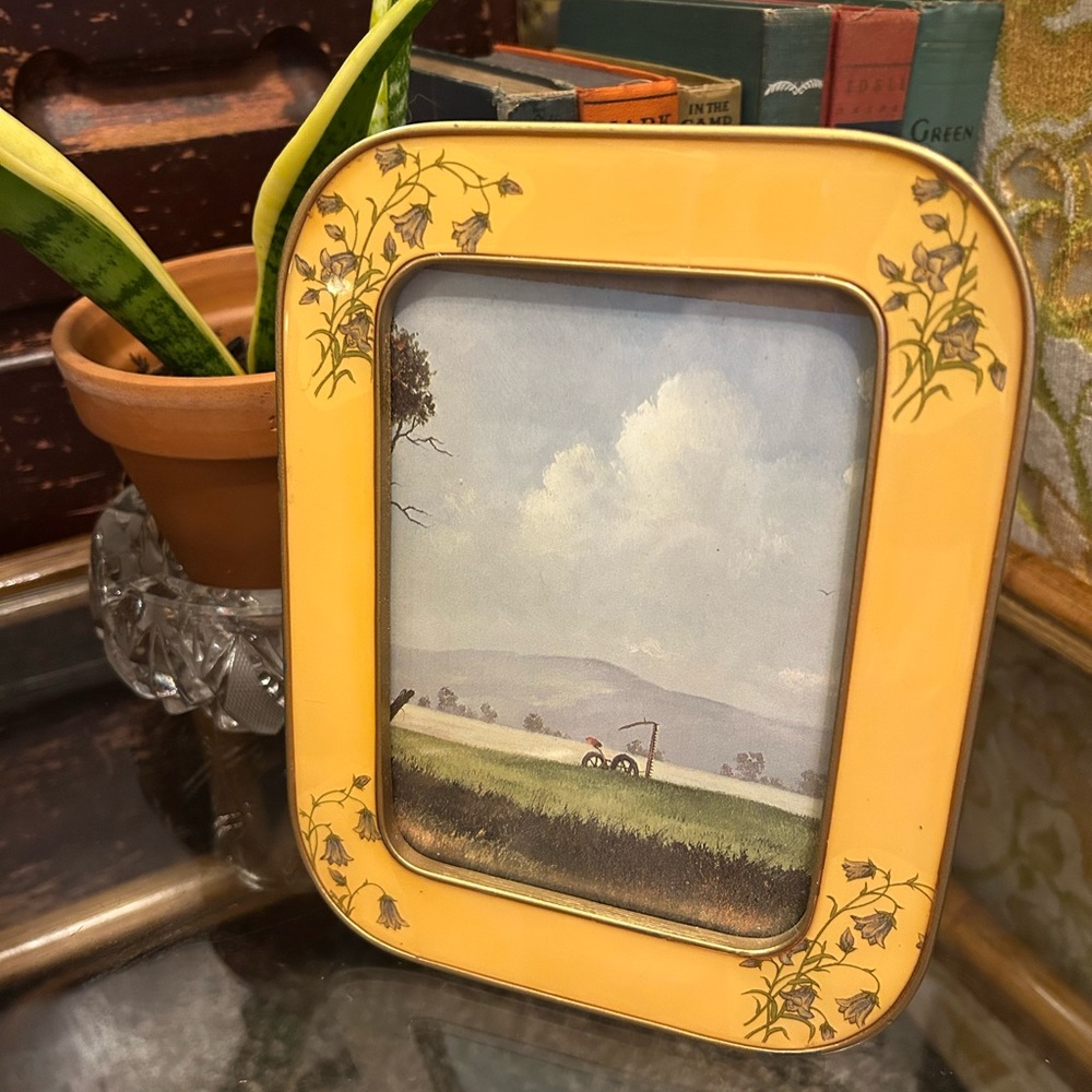 Yellow Floral Picture Frame